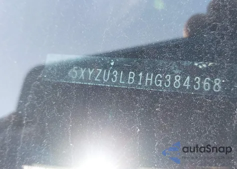 2017 Hyundai Santa Fe Sport 2.4L z USA, uszkodzony, nr VIN 5XYZU3LB1HG384368